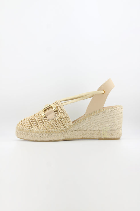 Jutelia Woven Slingback Wedge Espadrilles